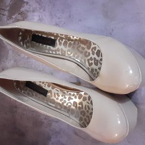 platform brown heels